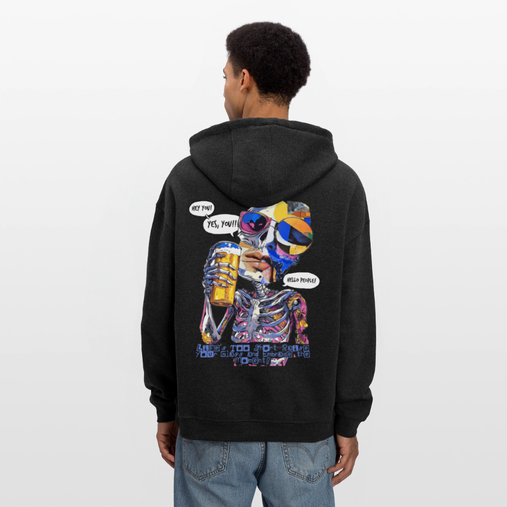 Vorthalos, Skelet, 1st | Freshhood, Oversized Unisex Hoodie - Anthrazit