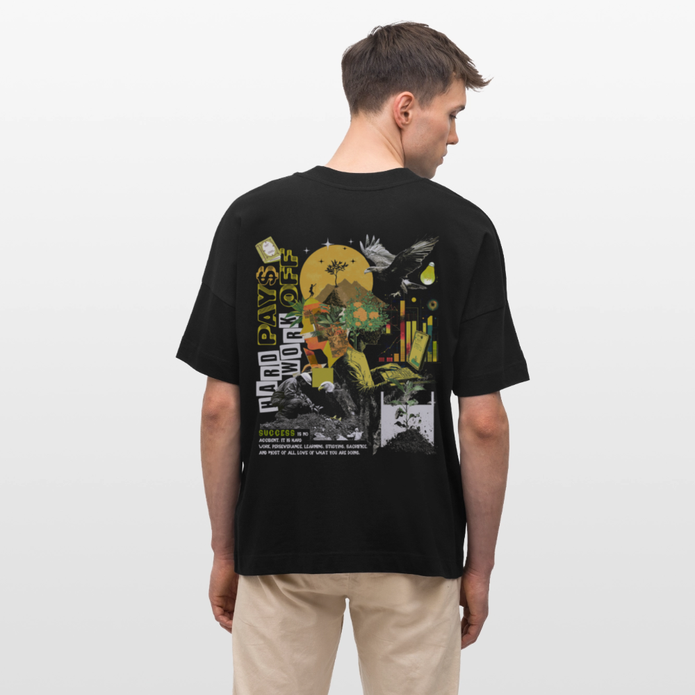 Ryujin, Falke, 1st | Blaster, Oversize Bio T-Shirt, Unisex - Schwarz