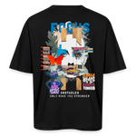 Nerthus, Gesicht, 1st | Breezy, Oversized Unisex T-Shirt - Schwarz