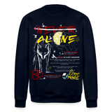 Diony, Wolf, 1st | Roller, Unisex Bio-Sweatshirt - Navy