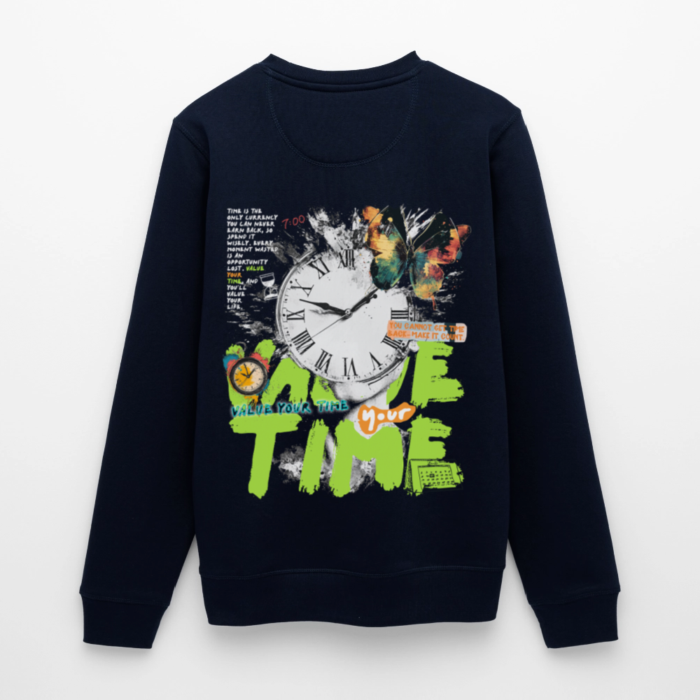 Ifrit, Uhr, 1st | Roller, Unisex Bio-Sweatshirt - Navy