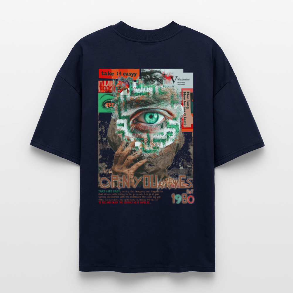 Artemis, Fantasie, 1st | Blaster, Oversize Bio T-Shirt, Unisex - Navy