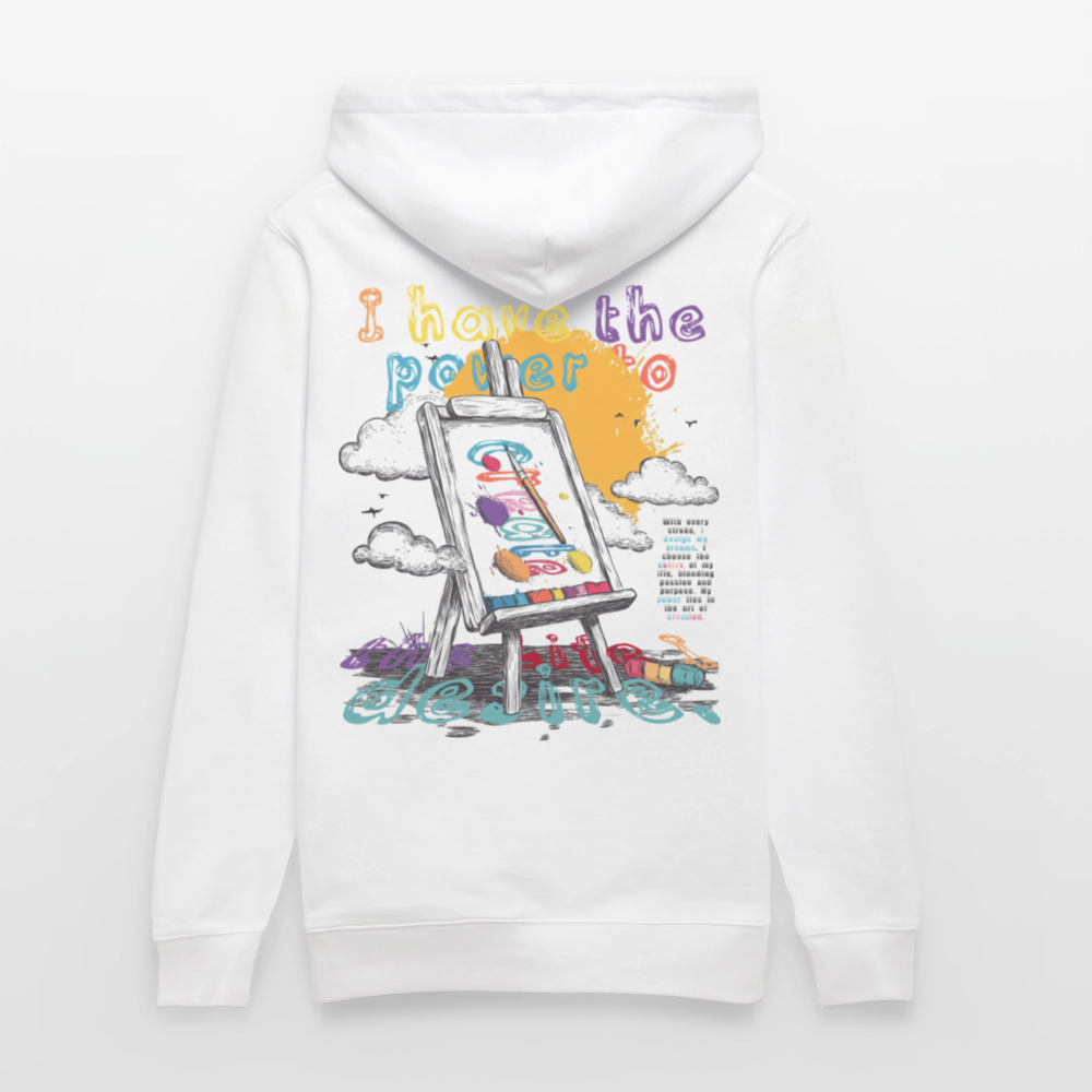 Noctharius, Malen, 1st | Cruiser, Unisex Bio-Hoodie - Weiß