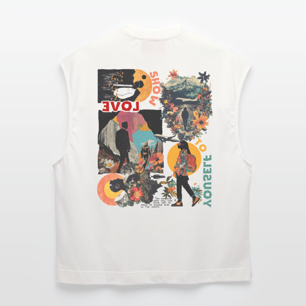 Vaelthorn, Berge, 1st | Heavyweight Oversized Bio Tank Top, Unisex - OFF WHITE
