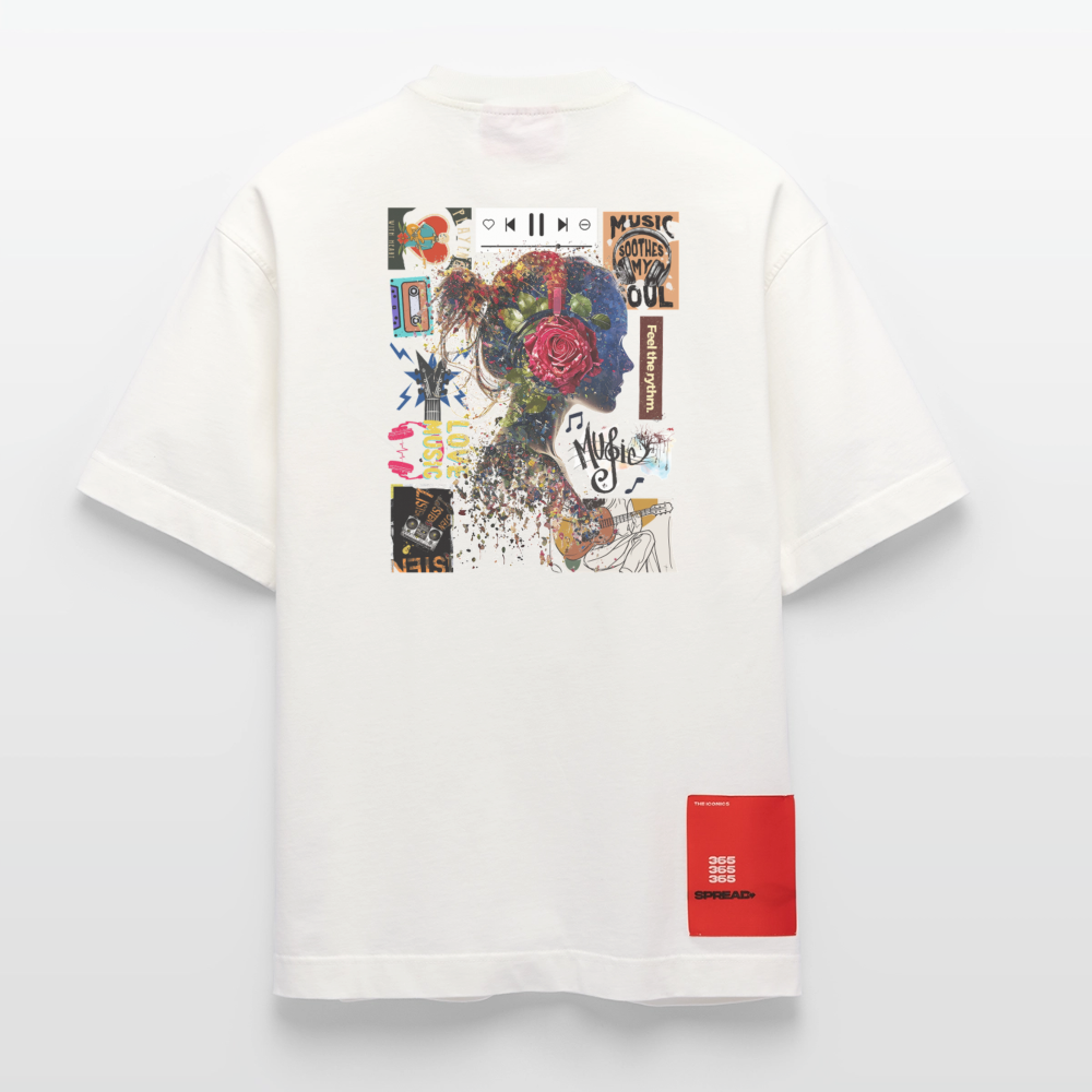 Altairon, Mädchen, 1st | Heve, Heavyweight Oversized Bio T-Shirt, Unisex - OFF WHITE