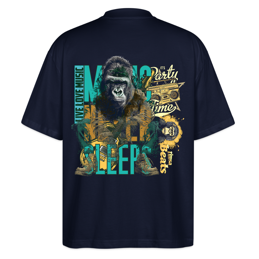 Herakles, Gorilla, 1st | Blaster, Oversize Bio T-Shirt, Unisex - Navy