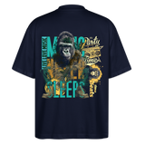 Herakles, Gorilla, 1st | Blaster, Oversize Bio T-Shirt, Unisex - Navy