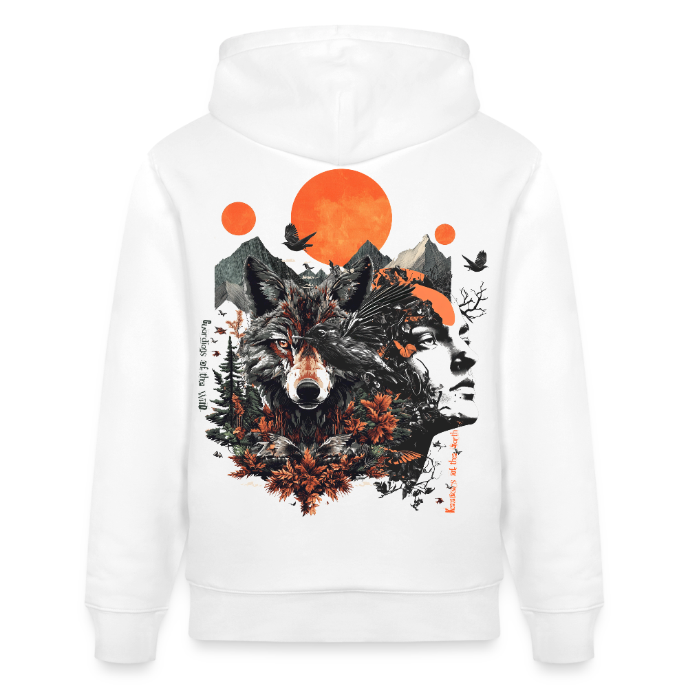 Vaermundis, Wolf, 1st | Cruiser, Unisex Bio-Hoodie - Weiß
