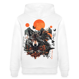 Vaermundis, Wolf, 1st | Cruiser, Unisex Bio-Hoodie - Weiß