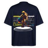 Şevrê, Astronaut, 1st | Blaster, Oversize Bio T-Shirt, Unisex - Navy
