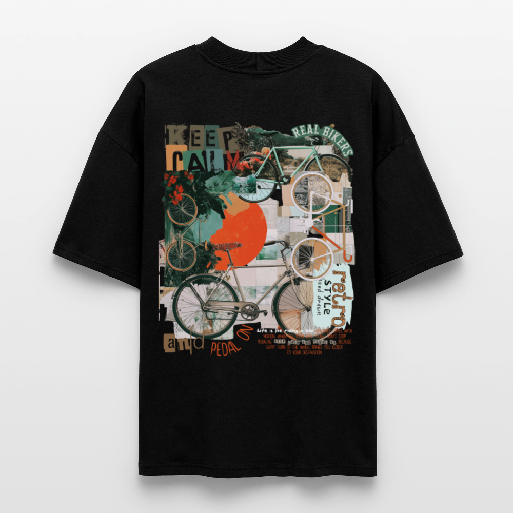 Eldrathis2, Fahrrad, 1st | Blaster, Oversize Bio T-Shirt, Unisex - Schwarz