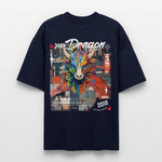 Nezha, Drache, 1st | Blaster, Oversize Bio T-Shirt, Unisex - Navy