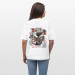 Zentharior, Schmetterling, 1st | Blaster, Oversize Bio T-Shirt, Unisex - Weiß