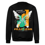 Azazîl, Schmetterling, 1st | Roller, Unisex Bio-Sweatshirt - Schwarz