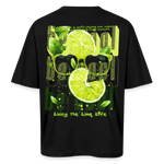 Kali, Limette, 1st | Breezy, Oversized Unisex T-Shirt - Schwarz