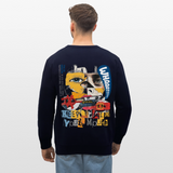 Kronan, Gesicht, 1st | Roller, Unisex Bio-Sweatshirt - Navy