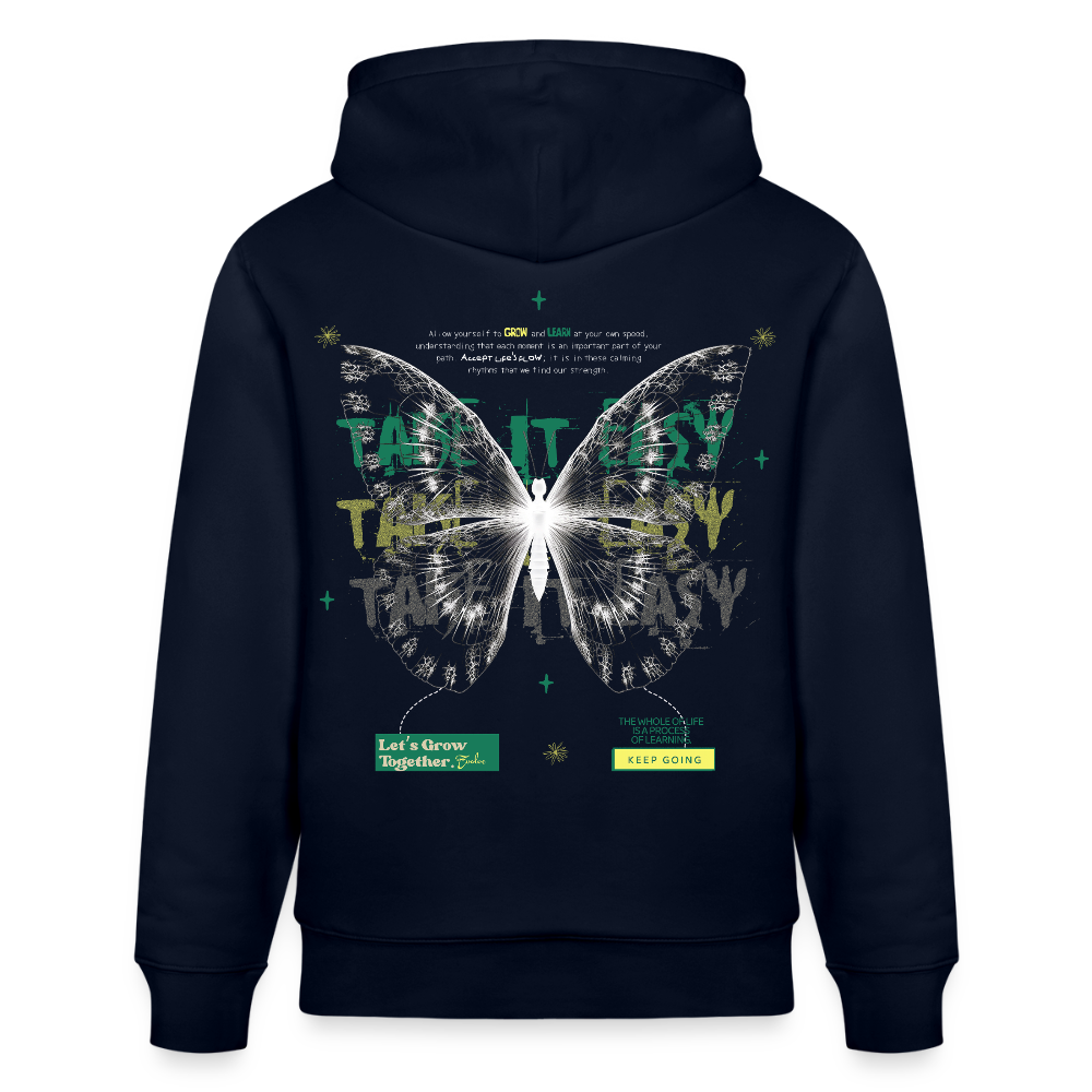 Hesinkar, Schmetterling, 1st | Cruiser, Unisex Bio-Hoodie - Navy