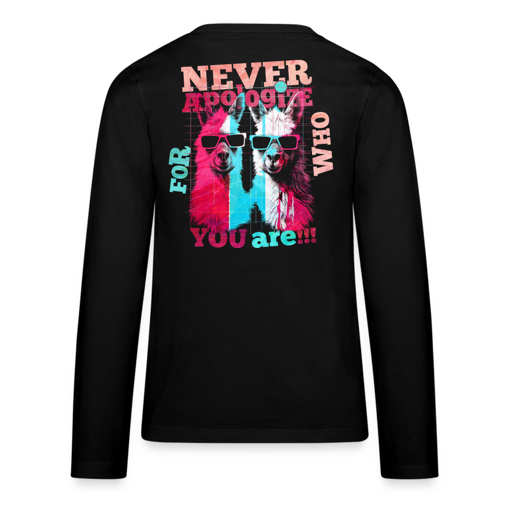 Tenjin, Alpaka, 1st | Teenager Langarmshirt - Schwarz