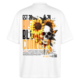 Umbraxion, Sonnenblume, 1st | Blaster, Oversize Bio T-Shirt, Unisex - Weiß