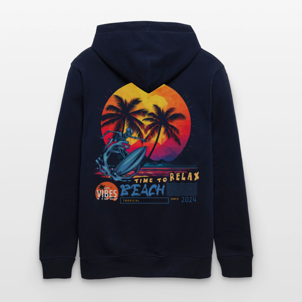 Eryan, Surfen, 1st | Cruiser, Unisex Bio-Hoodie - Navy