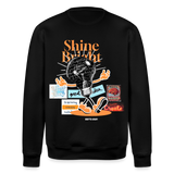 Gulperî, Glühbirne, 1st | Roller, Unisex Bio-Sweatshirt - Schwarz