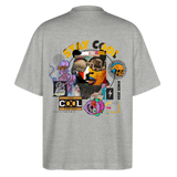 Thorvalis, Bär, 1st | Blaster, Oversize Bio T-Shirt, Unisex - Grau meliert