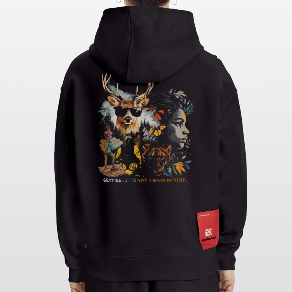 Orphean, Reh, 1st | Heavyweight Oversized Bio Hoodie, Unisex - SOLID BLACK