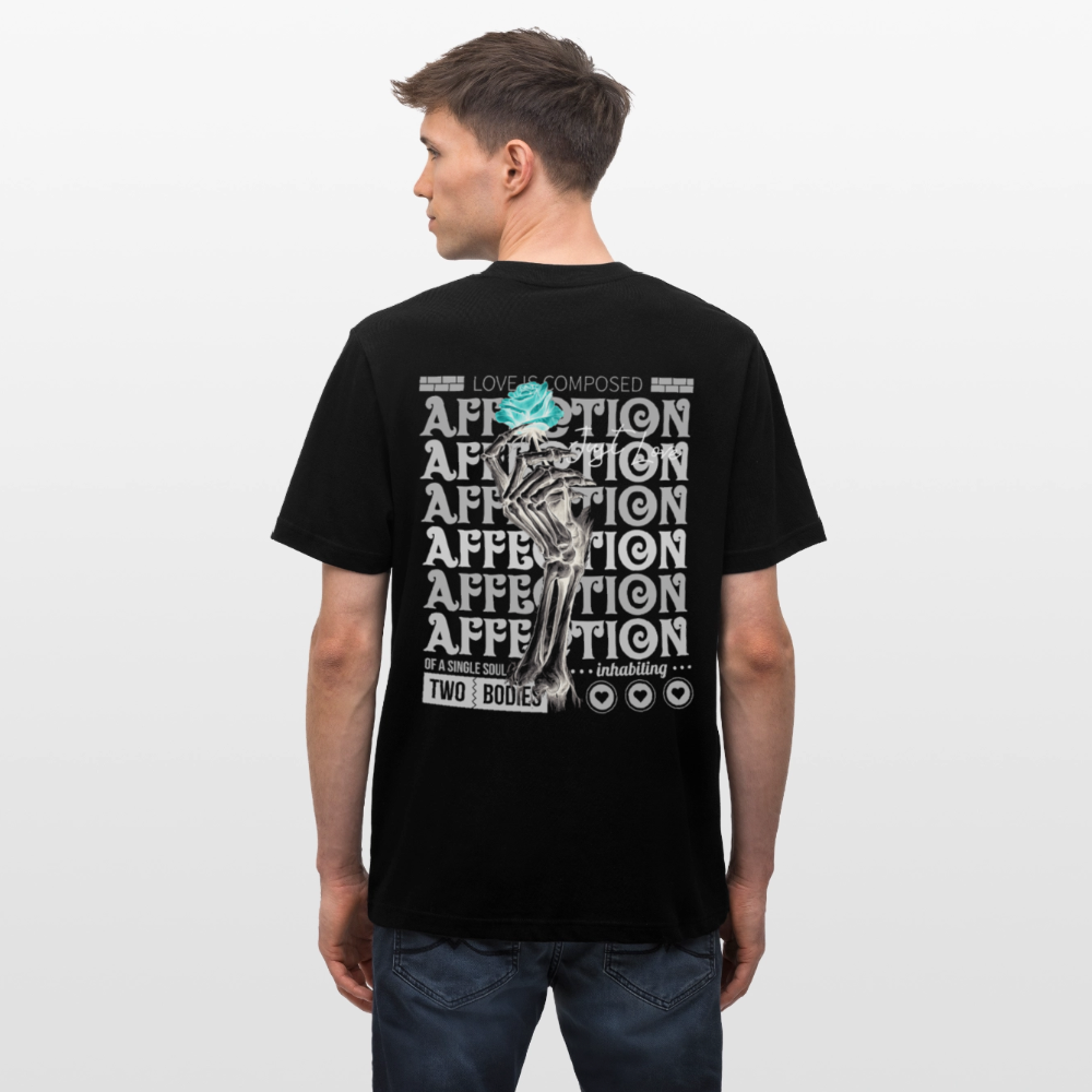 Hestian, Rose, 1st | Essential, Relaxed Fit Unisex Bio T-Shirt - Schwarz
