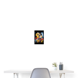 Kronan, Gesicht, 1st | Poster 20x30 cm - Weiß