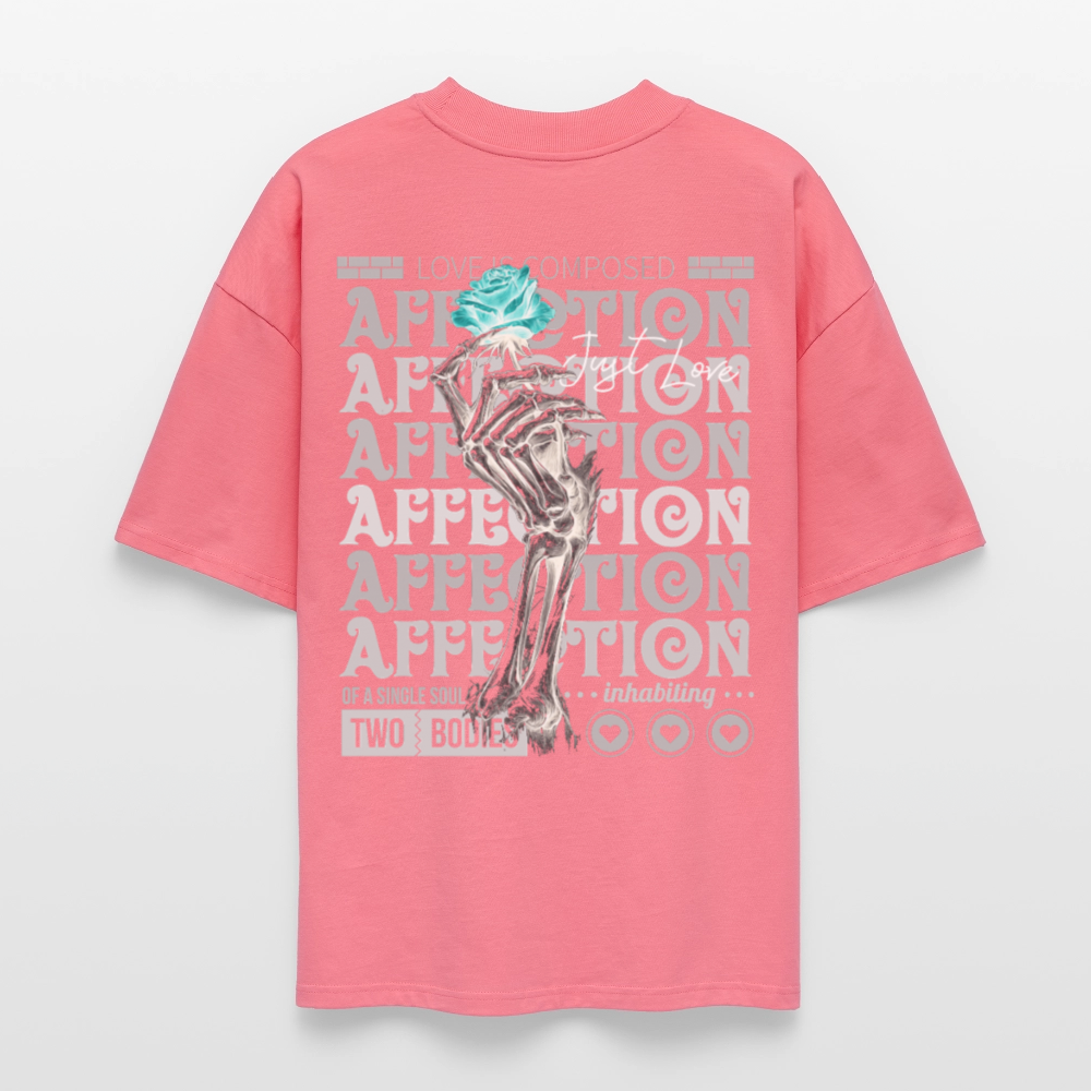 Hestian, Rose, 1st | Blaster, Oversize Bio T-Shirt, Unisex - Pink 