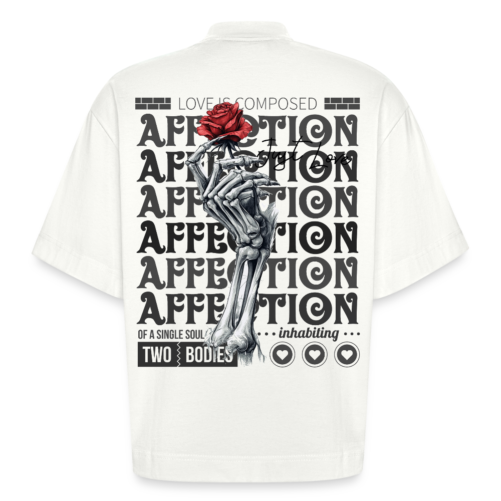Tiberion, Rose, 1st | Boxy, Heavyweight Bio T-Shirt, Unisex - OFF WHITE