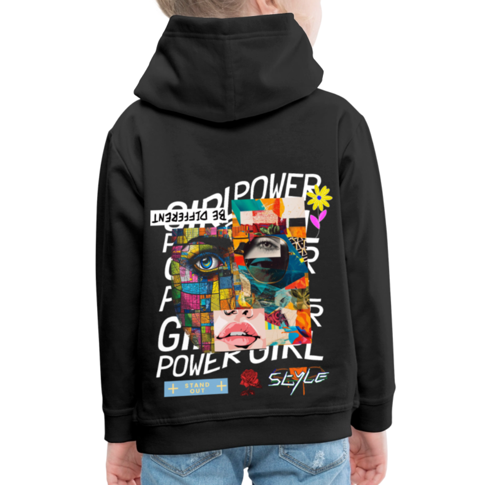 Xizir, Gesicht, 1st | Kinder Hoodie - Schwarz