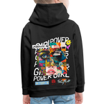 Xizir, Gesicht, 1st | Kinder Hoodie - Schwarz