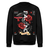 Hephani, Schlange, 1st | Roller, Unisex Bio-Sweatshirt - Schwarz