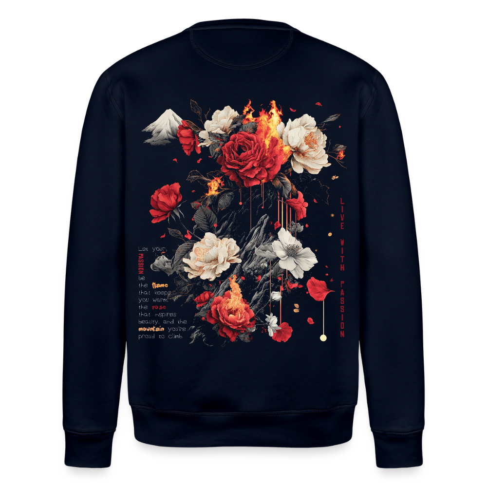 Manannan, Rose, 1st | Roller, Unisex Bio-Sweatshirt - Navy
