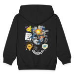 Rhean, Glühbirne, 1st | Kinder Zip Hoodie - Schwarz