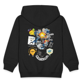 Rhean, Glühbirne, 1st | Kinder Zip Hoodie - Schwarz