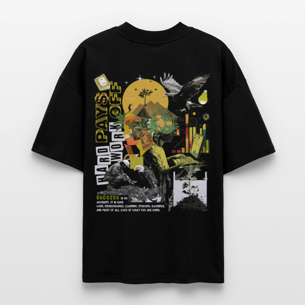 Ryujin, Falke, 1st | Blaster, Oversize Bio T-Shirt, Unisex - Schwarz