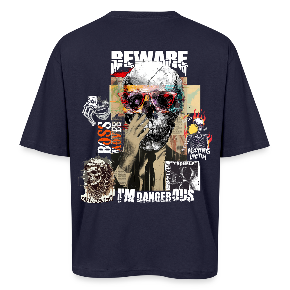 Saxnot, Totenkopf, 1st | Breezy, Oversized Unisex T-Shirt - Navy