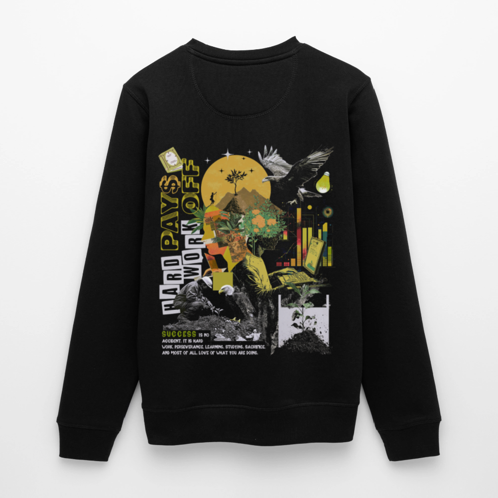 Ryujin, Falke, 1st | Roller, Unisex Bio-Sweatshirt - Schwarz