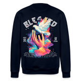 Posei, Taube, 1st | Roller, Unisex Bio-Sweatshirt - Navy