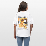 Umbraxion, Sonnenblume, 1st | Blaster, Oversize Bio T-Shirt, Unisex - Weiß