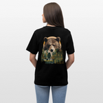 Ghadab, Bär, 1st | Essential, Relaxed Fit Unisex Bio T-Shirt - Schwarz