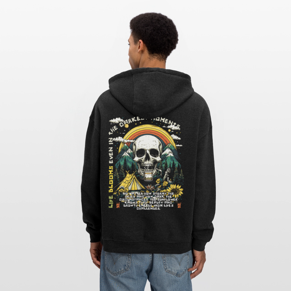 Panian, Berge, 1st | Freshhood, Oversized Unisex Hoodie - Anthrazit