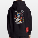 Dewrês, Frau, 1st | Heavyweight Oversized Bio Hoodie, Unisex - SOLID BLACK