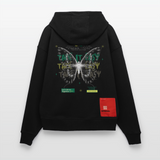Hesinkar, Schmetterling, 1st | Heavyweight Oversized Bio Hoodie, Unisex - SOLID BLACK