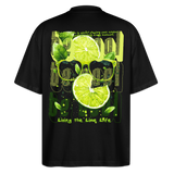 Kali, Limette, 1st | Blaster, Oversize Bio T-Shirt, Unisex - Schwarz