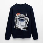Yuanshi, Auge, 1st | Roller, Unisex Bio-Sweatshirt - Navy
