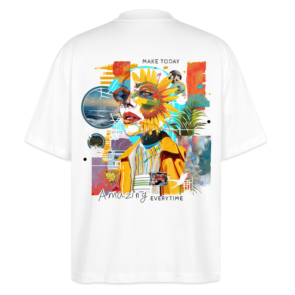 Rivandor, Fantasie, 1st | Blaster, Oversize Bio T-Shirt, Unisex - Weiß