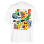 Rivandor, Fantasie, 1st | Blaster, Oversize Bio T-Shirt, Unisex - Weiß